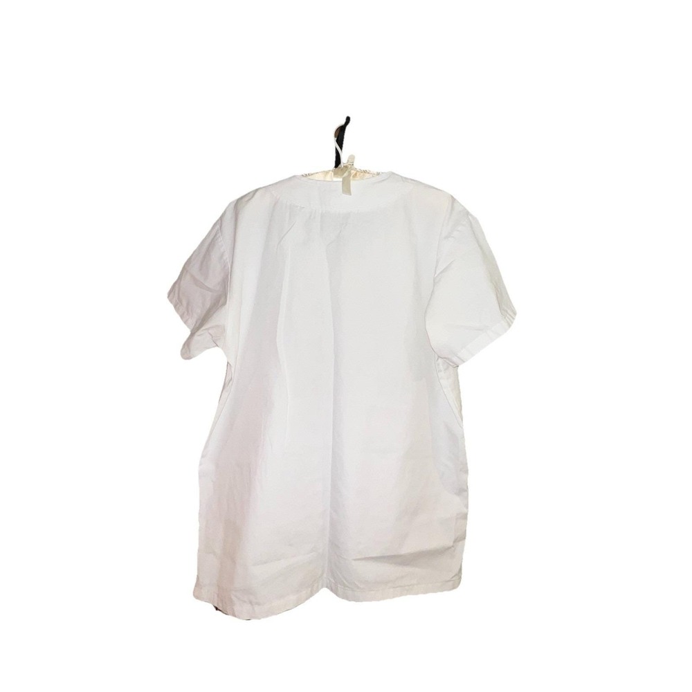 Vtg 90s Looney Tunes Tweety Bird Scrub Top Super Nurse White L/XLX - Picture 8 of 13